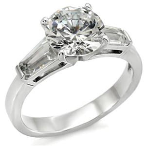 1.8ct CZ Women's Popular Stainless Steel Wedding Ring - LA NY Jewelry