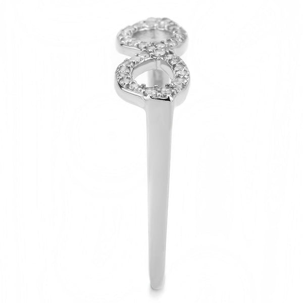 AAA-Qualität, klare Zirkonia auf Sonnenbrillen, Brillenform, Edelstahl, Eternity Pave, dünnes Band für Damen