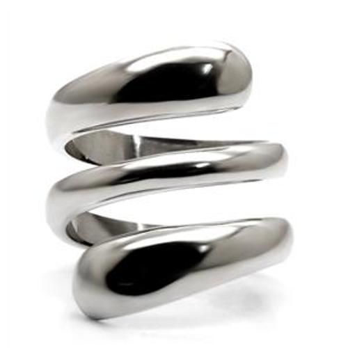 Designer Style 316 Stainless Steel Plain Women's Fashion Thumb Ring - LA NY Jewelry