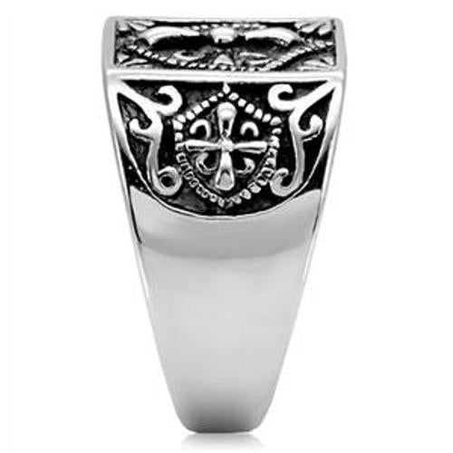 316 Stainless Steel Mens Mason Templar Knights Ring - LA NY Jewelry