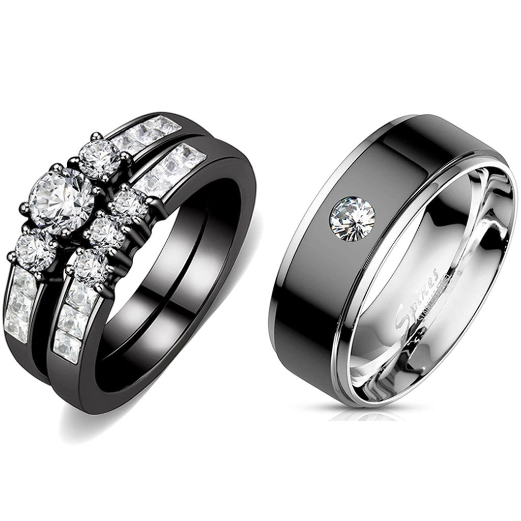 Buy Nilu's Collection Sterling Silver Metal Adjustable Couple Ring for Men  and Women (Set of 2) Online at Best Prices in India - JioMart.
